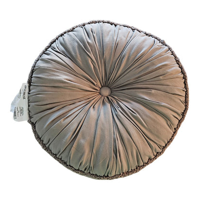Opalhouse for Target 13" Roud Tufted Decorative Pillow Gray Silver Boho