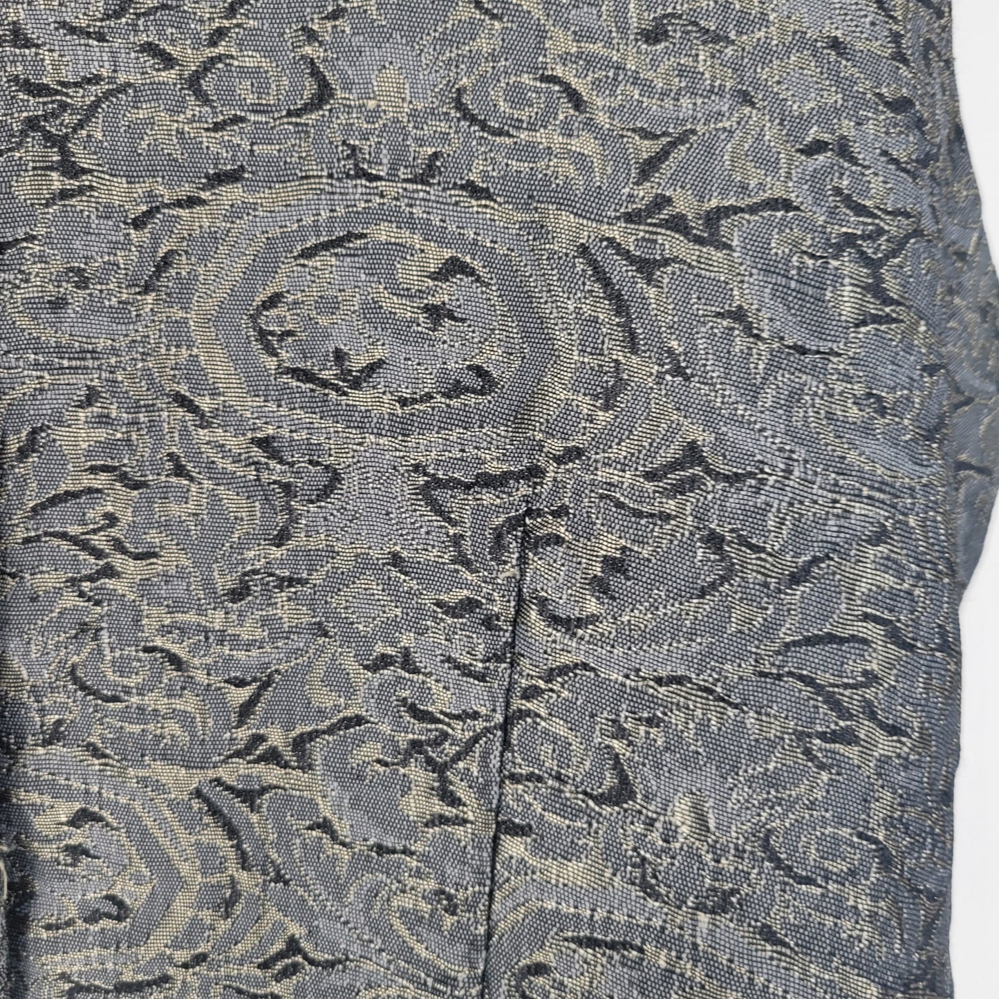 Vintage Geoffrey Beene Sport Womens Sz 10 Button Up Vest Blue Gold Quilted