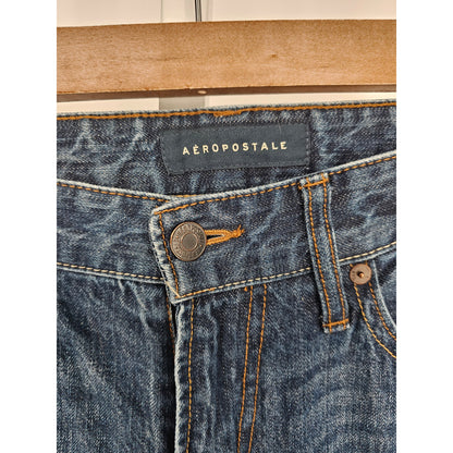 Aeropostale Mens Sz 28x30 Straight Leg MEdium Wash Blue Jeans