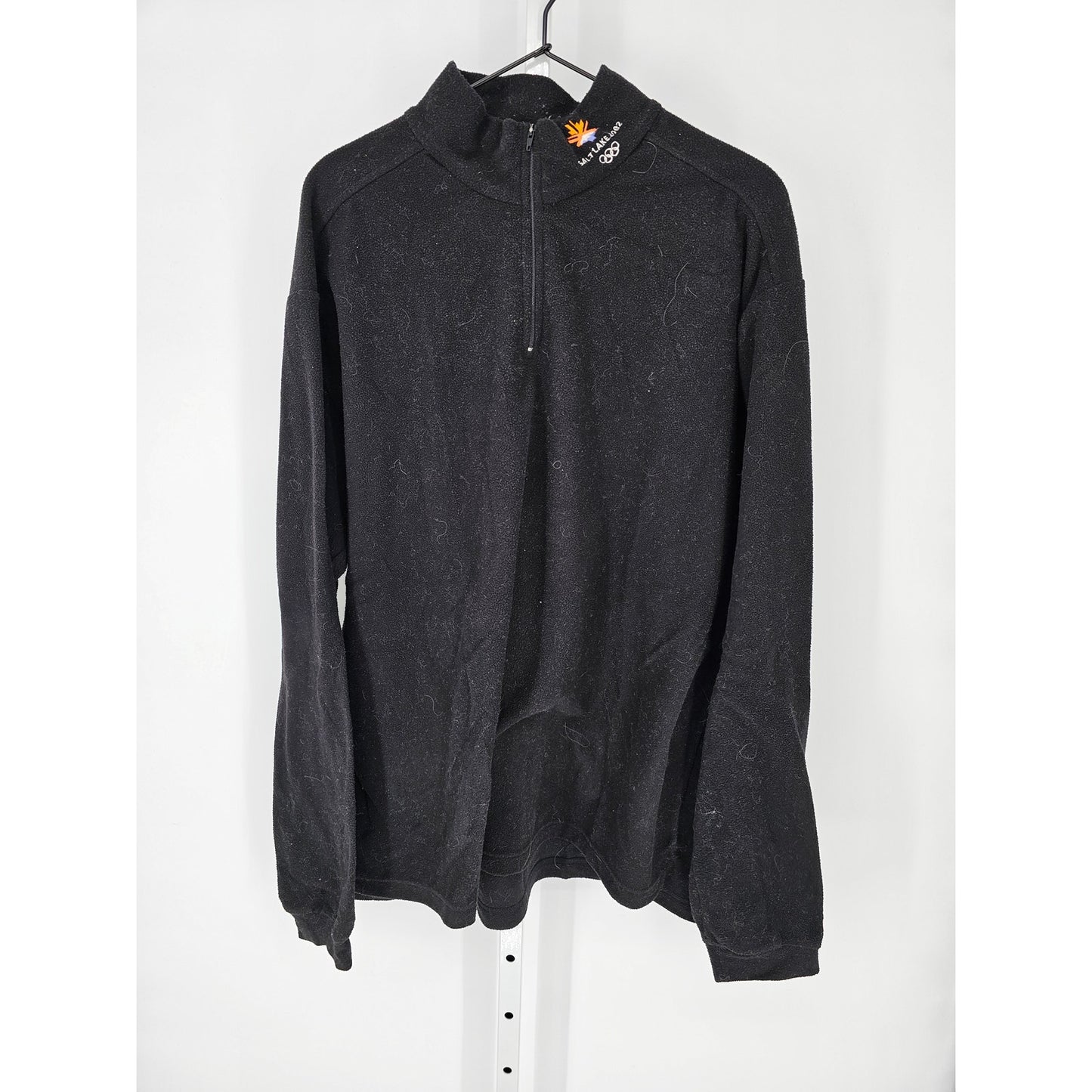 Team USA Sz XL Salt Lake City Olympics 1/4 Zip Fleece Jacket Black