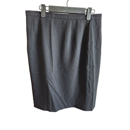 Josephine Chaus Womens Sz 12 Knee Length Classic Pencil Skirt Black