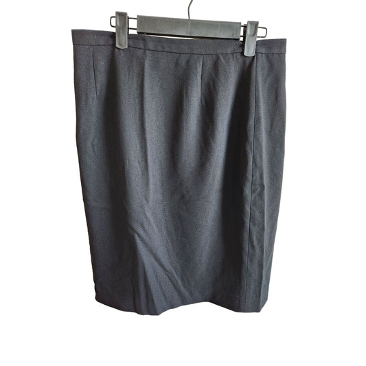 Josephine Chaus Womens Sz 12 Knee Length Classic Pencil Skirt Black