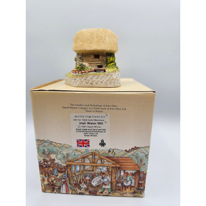 Vintage David Winter Cottages Irish Water Mill 1991 In Box