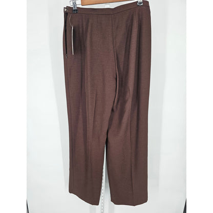 Collections for Le Suit Womens Sz 6 Straight Leg Dress Pants Brown NEW