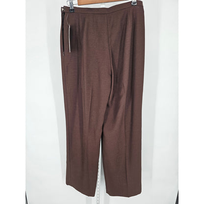 Collections for Le Suit Womens Sz 6 Straight Leg Dress Pants Brown NEW