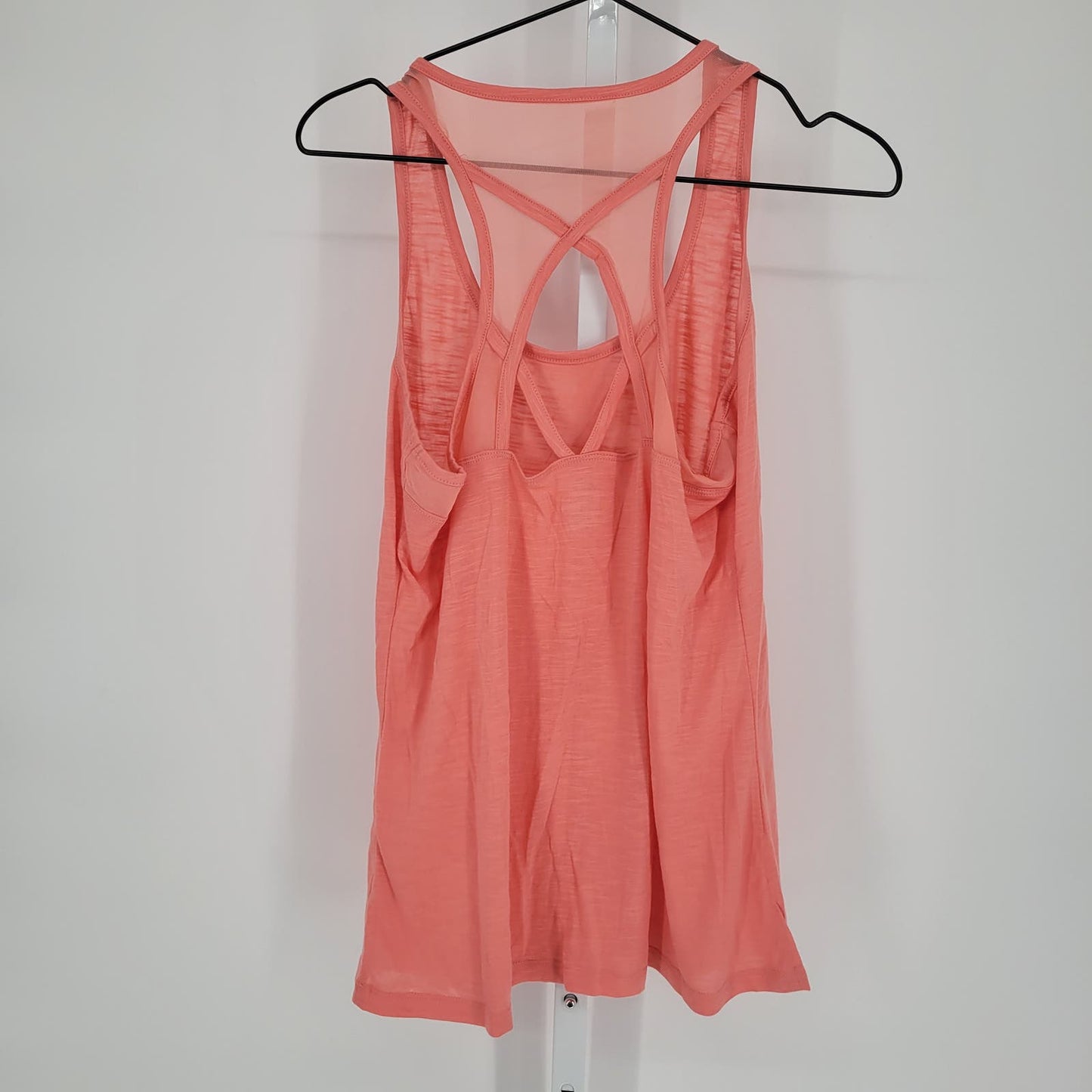 Balance Collection Womens Sz L Loose Fit Racerback Athletic Tank Top Light Pink