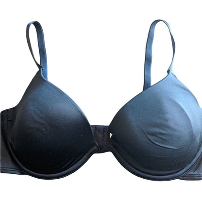 Wonderbra Womens Sz 36D Padded Push Up Bra Black Style 7637