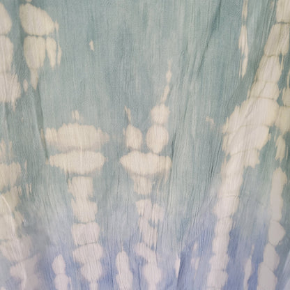 Kai Aloha Hawaii Womens Sz L Swimsuit Coverup Dress Blue Green Tie Dye