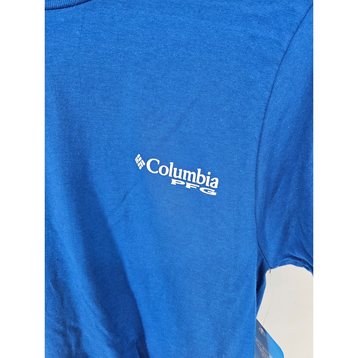 Columbia PFG Mens Sz S Short Sleeve T Shirt Blue Conserve Fishing NEW