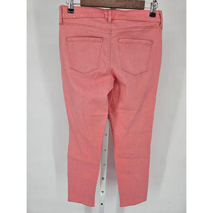 White House Black Market Womens Sz 4 Light Pink Slim Ankle Jeans NEW