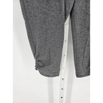 Tek Gear Womens Sz M Capri Length Yoga Leggings Fitted Gray