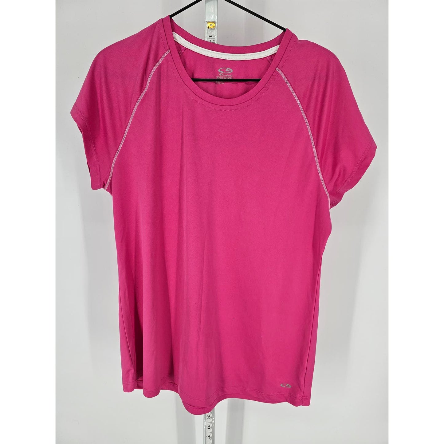 Champion Womens Sz XXL Short Sleeve Semi Fitted Athletic T Shirt Bright Pink