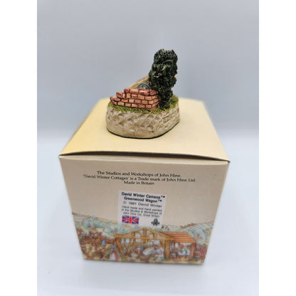 Vintage David Winter Cottages Cameos Greenwood Wagon 1991
