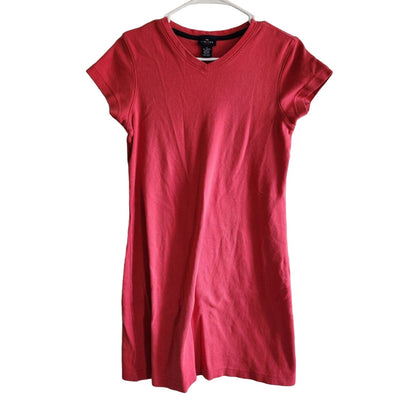 Vintage Y2K 2000s The Limited Womens Sz S Short Sleeve Shirt Dress Red Pink