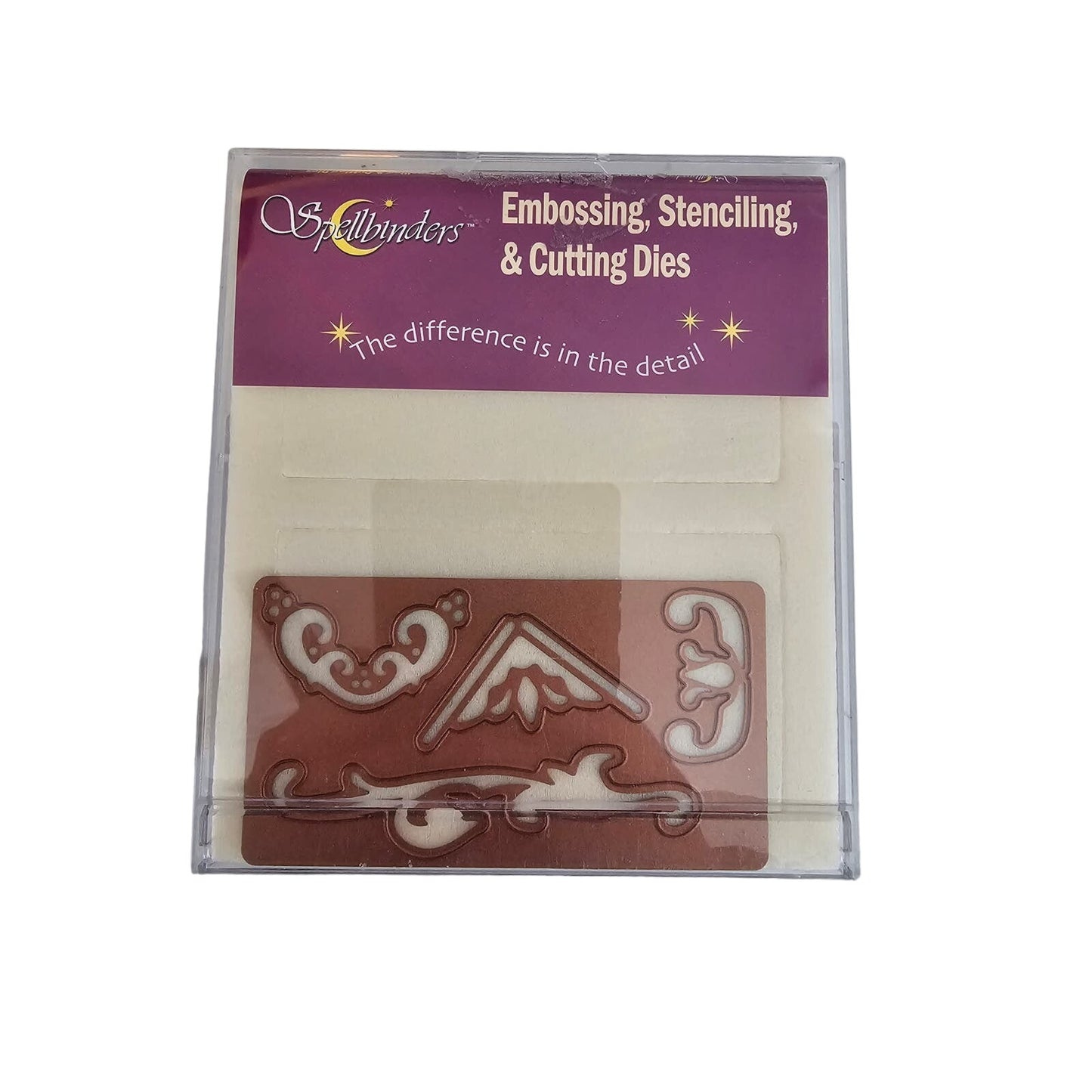 Spellbinders Craft Die Set Geometric Abstract Shapes Corners Scroll