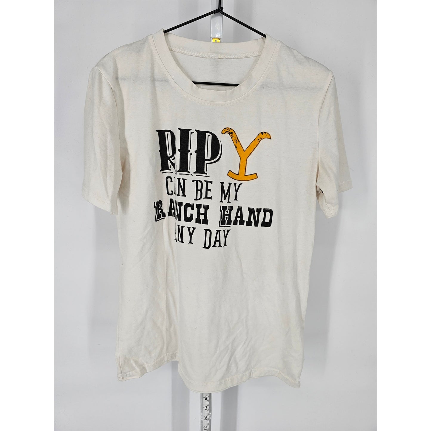 Vintage RIP Can Be My Ranch Hand Any Day Mens Sz L Short Sleeve T Shirt