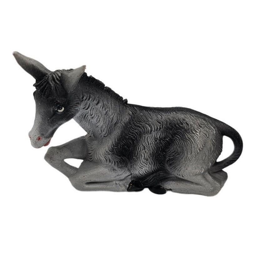 Vintage 1960s Resin Christmas Nativity Figure Donkey Animal Fontanini