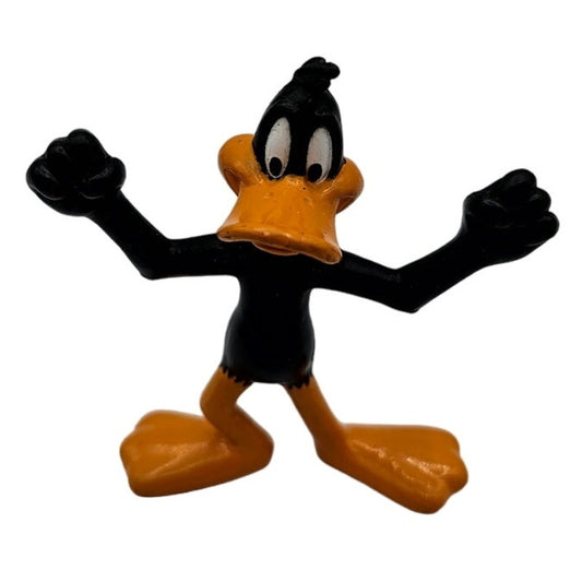 Vintage 1990s Looney Tunes Daffy Duck PVC Action Figure Toy