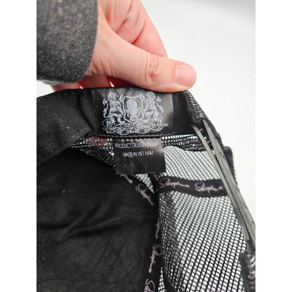 Stephanie HeadWear Embellished Rhinestones Skull Love Roses Cap Hat