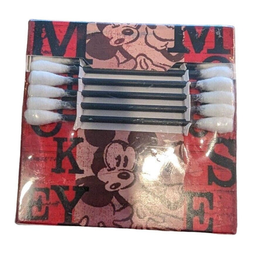 Mickey Mouse Q-Tip Holder Dispenser Classic Disney NEW