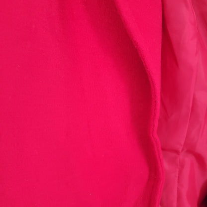 Peck & Peck Womens Sz 14 Wool Cashmere Blend Blazer Jacket Cherry Red