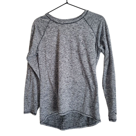 Cuddl Duds Climate Right Womens Sz M Long Sleeve T Shirt Base Layer Gray