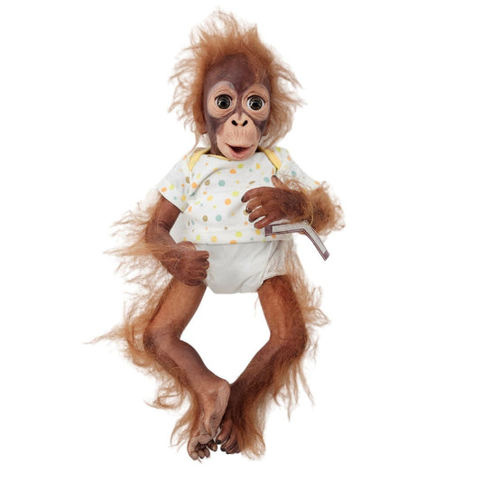 Ashton Drake Baby Babu 16" Lifelike Monkey Doll Reborn Simon Laurens