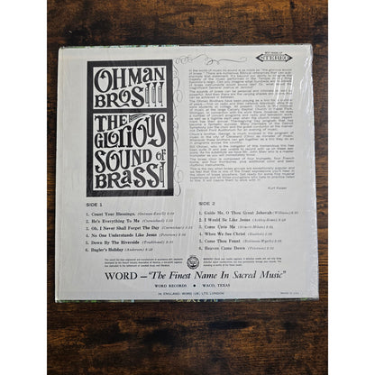 Ohman Bros - The Glorious Sound of Brass Word Records - Waco Texas WST 8406 LP