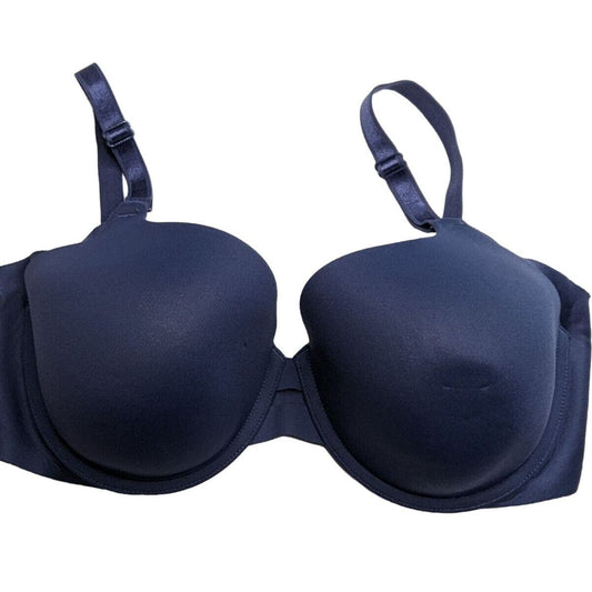 Warners Simply Perfect Womens Sz 36D Dark Blue Demi Bra Style TA4356