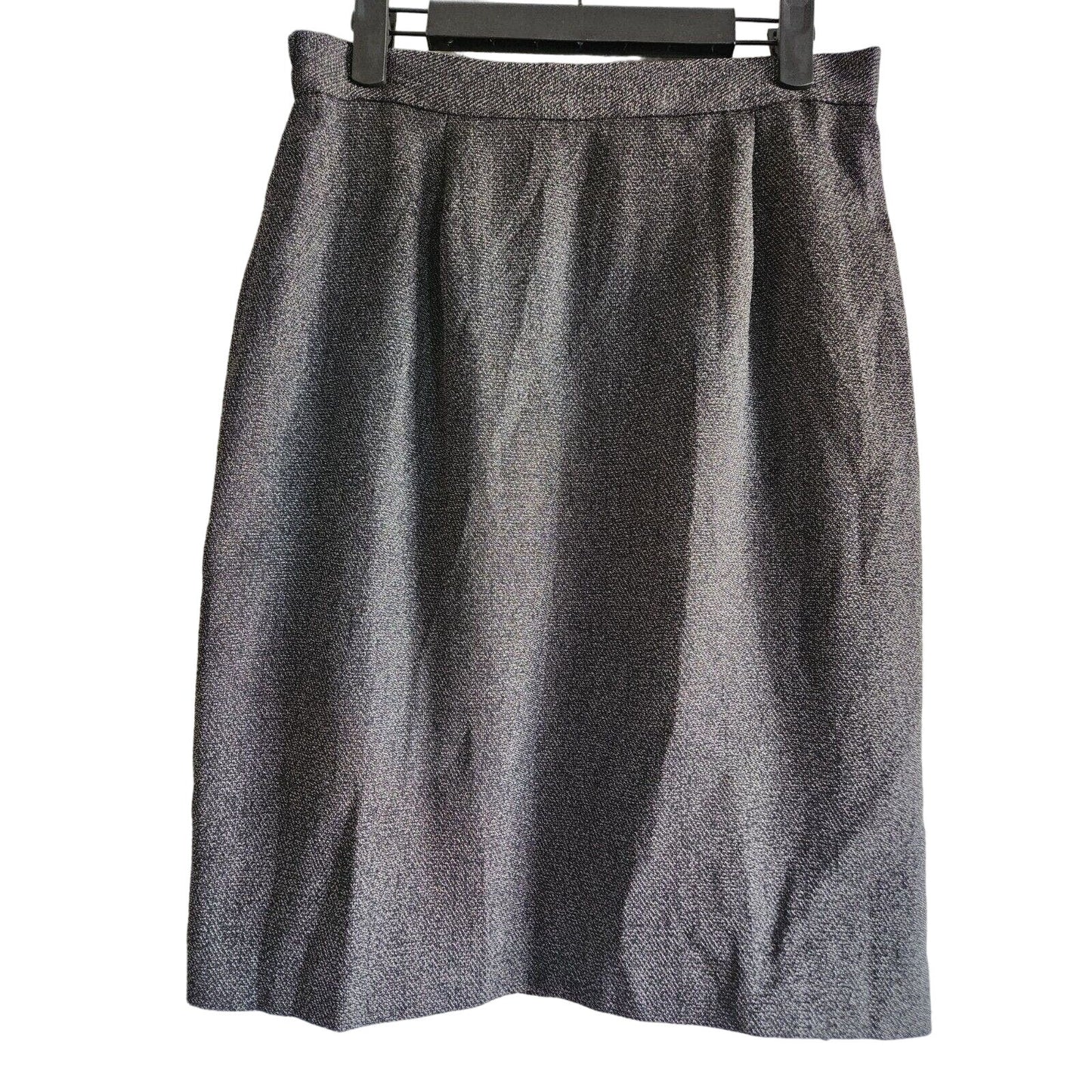 Vintage 1980s Amanda Smith Womens Sz 10 Knee Length Pencil Dress Gray