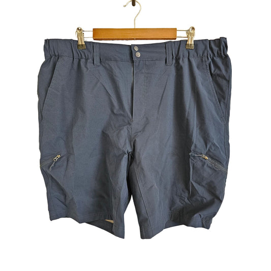 Reel Life Mens Sz XXL Fishing Athletic Shorts Dark Blue Lined