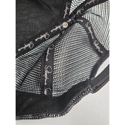 Stephanie HeadWear Embellished Rhinestones Skull Love Roses Cap Hat