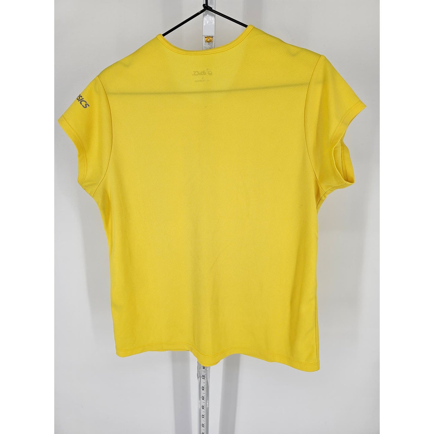 Asics Womens Sz L Loose Fit Short Sleeve T Shirt Bright Yellow Athletic