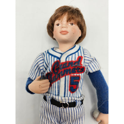 Vintage Avon Childhood Dreams Porcelain Doll Baseball Player Grand Slammers