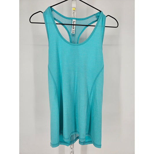 Kyodan Womens Sz XS Racer Back Loose Fit Athetic Tank Top Light Teal