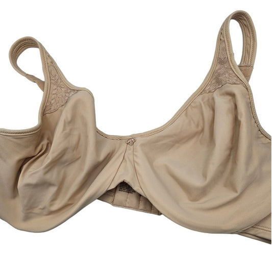 Bali Womens Sz 40D Beige Unlined T Shirt Bra Style 3385