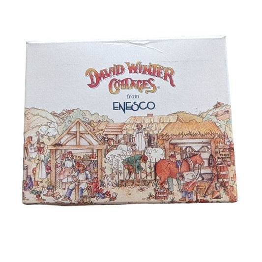 DAVID WINTER THANK YOU GIFT COLLECTION ENESCO CORP 2 1/2" COTTAGE ORIG BOX 1997