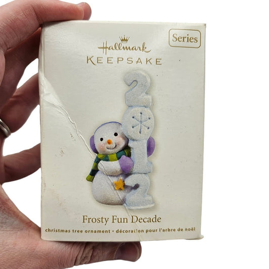 Hallmark Keepsake Christmas Ornament 2012 Frosty Fun Decade Snowman