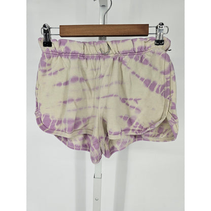 Pink By Victorias Secret Womens Sz S Lounge Shorts Purple Tie Dye Jogger Short