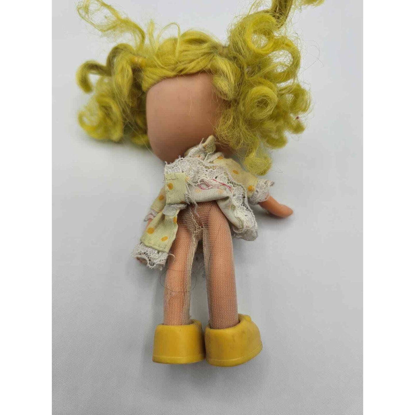 Vintage Strawberry Shortcake Lemon Meringue Plastic Doll Yellow