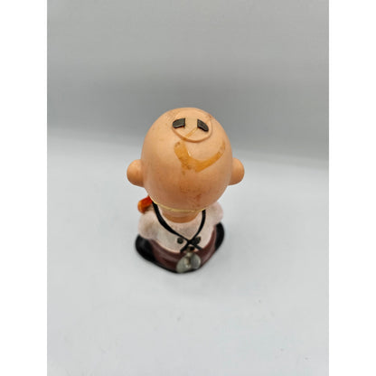 Vintage ALPS Happy Hillbilly Hobo Wind Up. Toy Plastic Tin Japan w/ Banjo