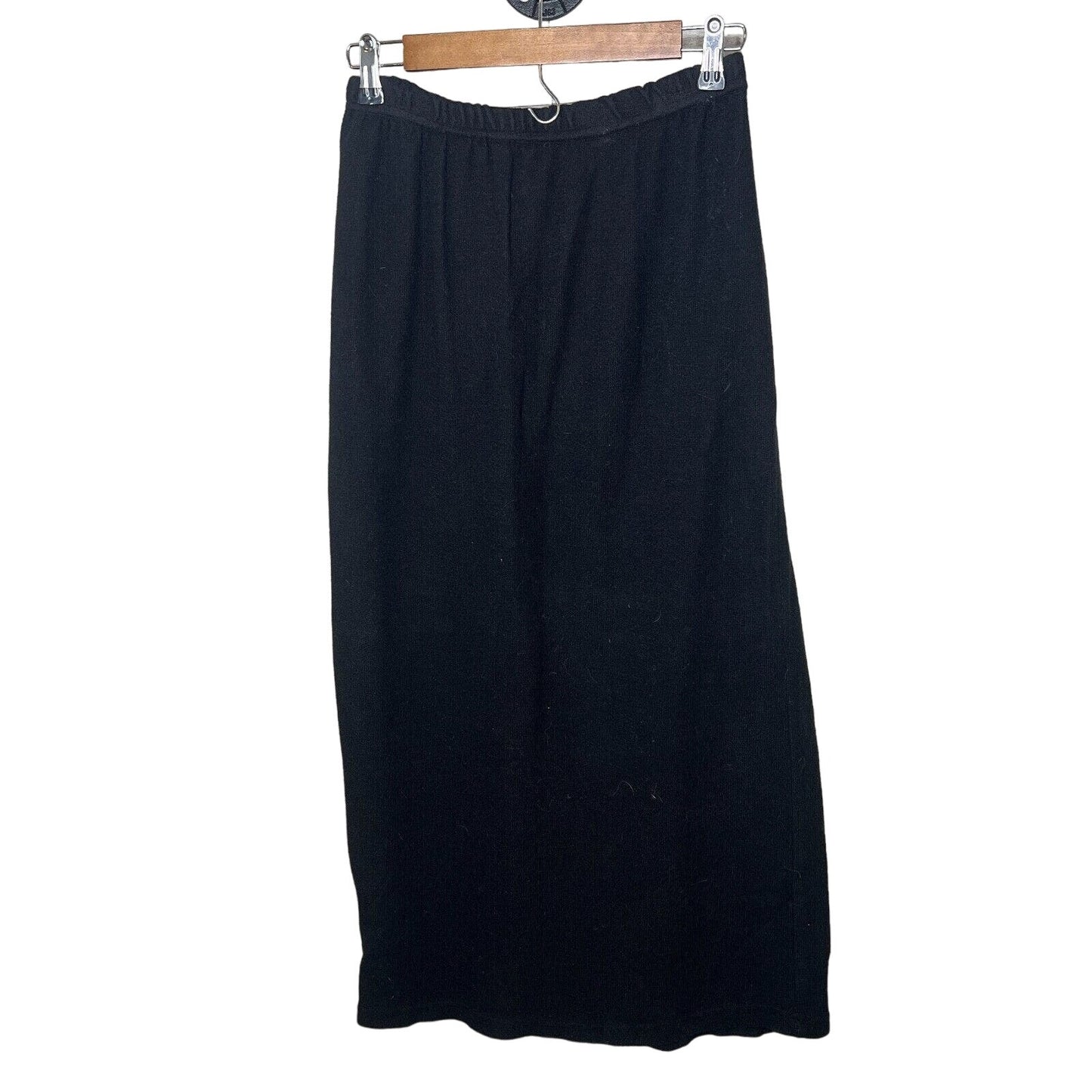 Timbukto Vintage Womens Modest Maxi Skirt Black Sz Small