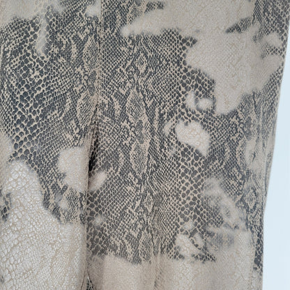 Philosophy Womens Sz S Pull On Leggings Brown Snakeskin Print