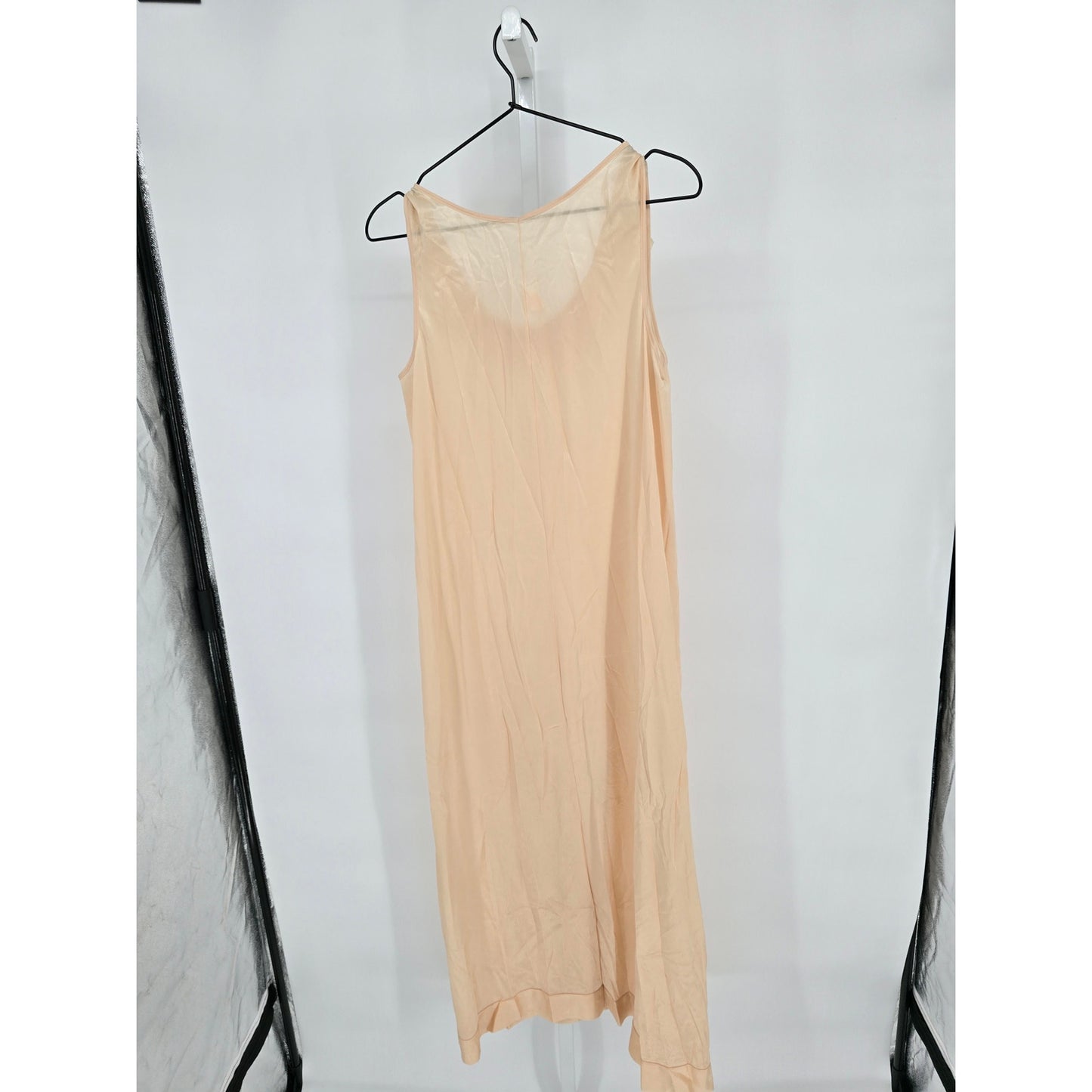 Vintage 1970s Sears Womens Sz M 100% Nylon Maxi Length Nightgown Light Pink