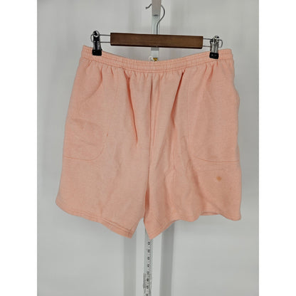 Vintage 1990s Hanes Womens Sz S Pull On Elastic Waist Shorts Light Pink