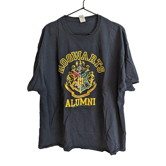 Harry Potter Mens Sz 2XL Short Sleeve T Shirt Hogwarts Alumni Black