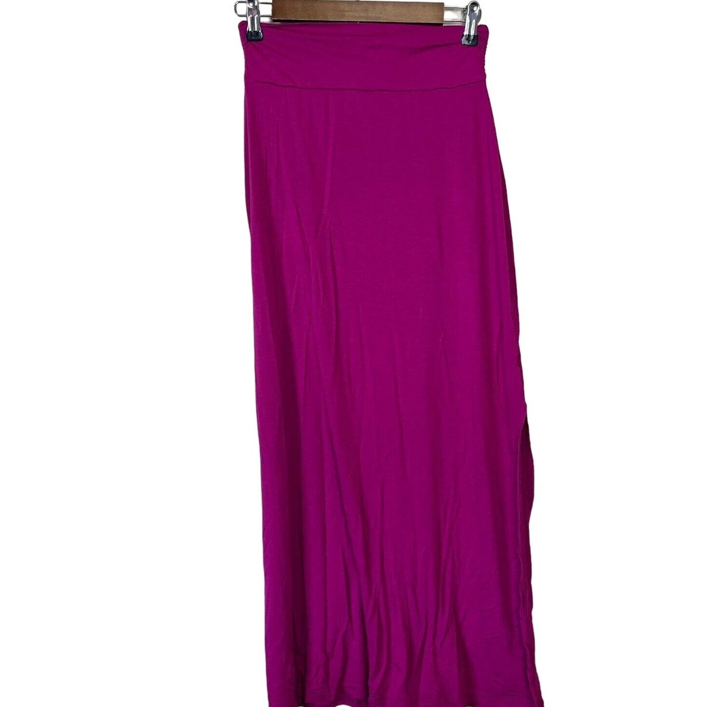 Vintage Gilli USA Womens Sz S Bright Pink Maxi Skirt