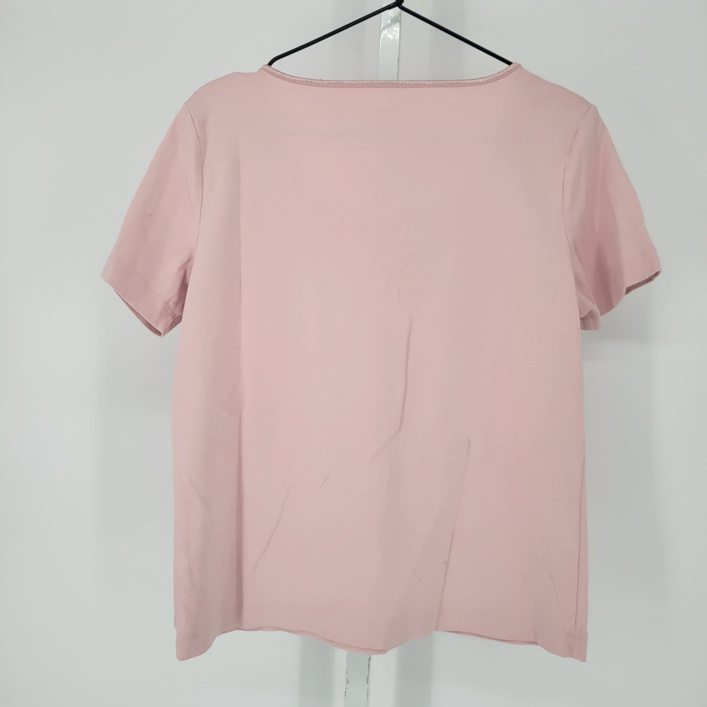 J Jill Womens Sz M Short Sleeve Compassion Tee Light Pink T Shirt