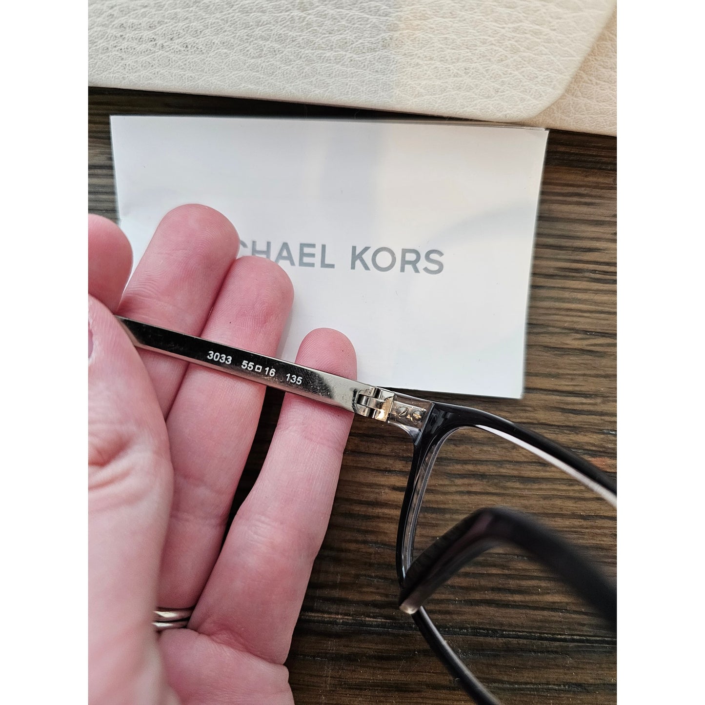 Michael Kors MK4017 Nevis 3033 Black Square Eyeglasses Frame 55-16 135