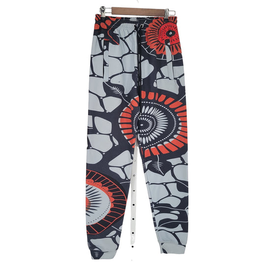 Personal Advisory Mens Sz L Pull On Jogger Pants Colorful Geometric Print NEW